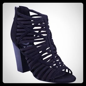 GUESS Suede Black Heels